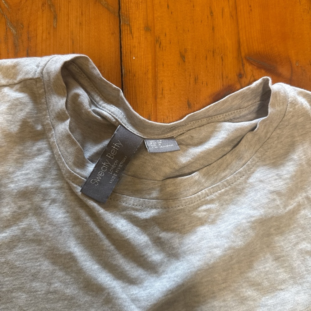 Sweaty Betty Short Sleeve Crew Tee in Heather Gray - Picture 2 of 2
